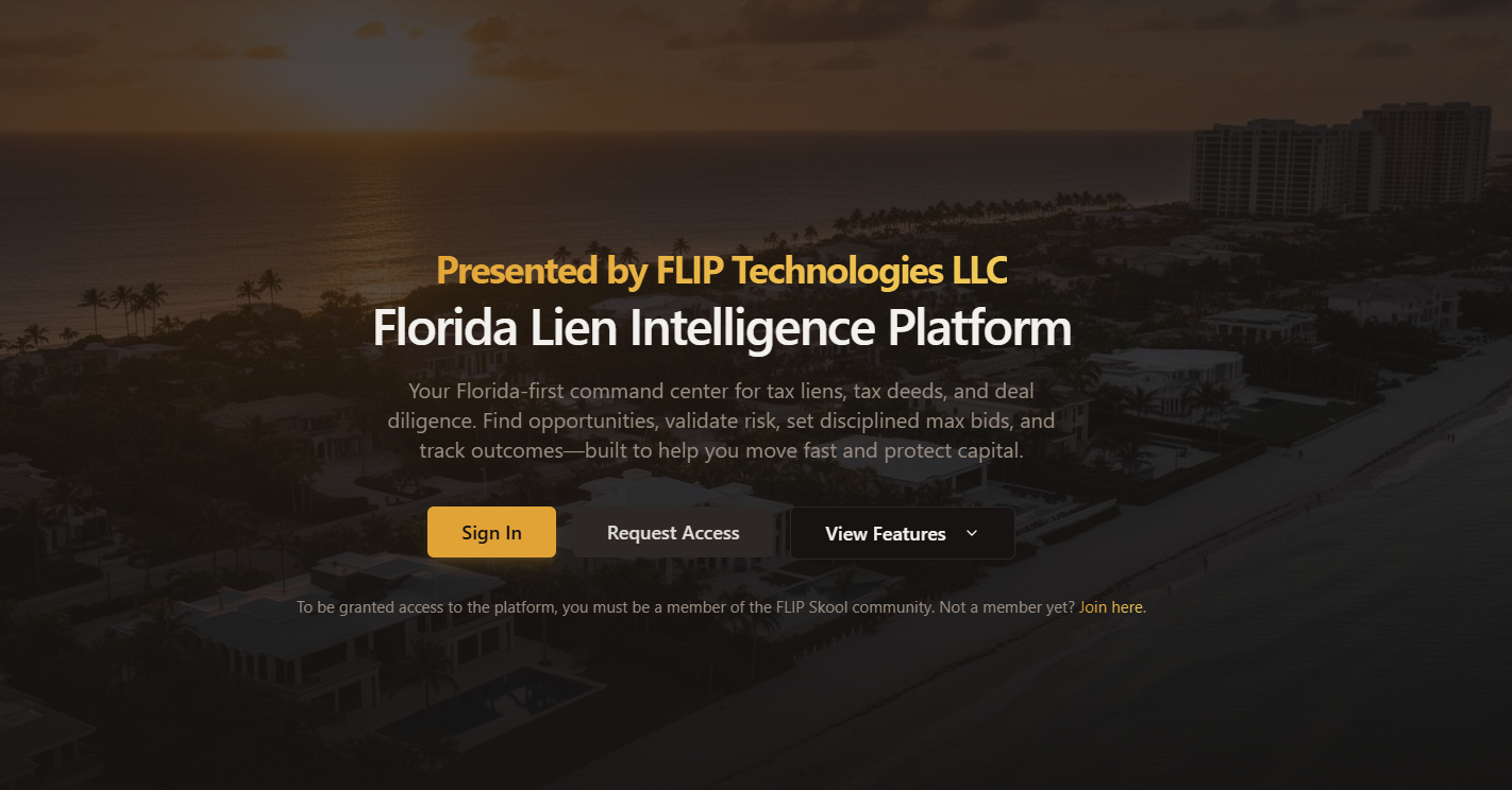 FLIP — Florida Lien Intelligence Platform